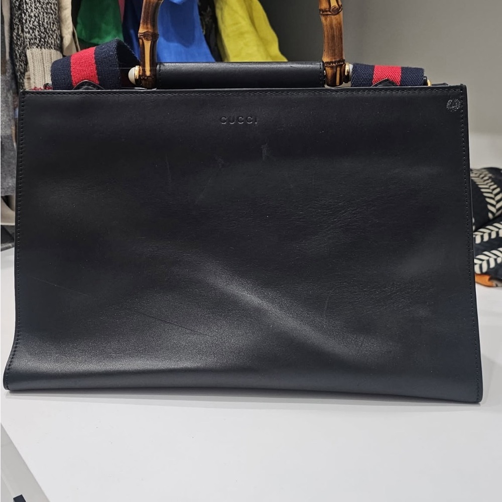 Gucci Black Leather Men's Bag